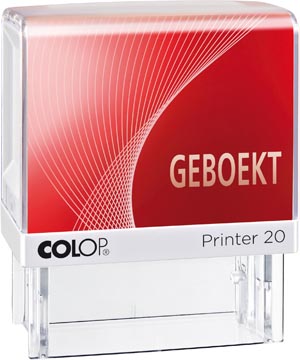 [P20S4] Colop formulestempel Printer tekst: GEBOEKT