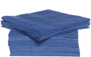 [4547517] Cosy & Trendy Servet, 38 X 38 Cm, Blauw, 40 Stuks 