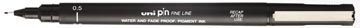 [PIN05Z] unipin fineliner 0,5mm zwart
