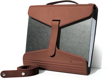 [1316155] yaka mappendrager bruin leder