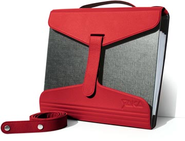 [1316162] yaka mappendrager rood leder