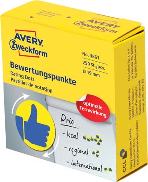 [3861] avery rating dots duim 250x