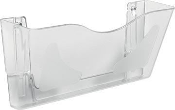 [CP074YT] Deflecto DocuPockets muurfolderhouder horizontaal, 1 vak, transparant