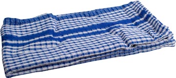 [136001B] handdoek wafel 50x70cm bl pk3