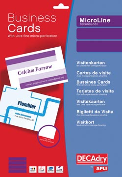 [DPW322] doos 500 visitekaartjes wit