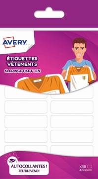 [ETVET36] avery kledingetiket wt 36x