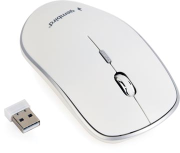 [GB10002] gembird draadloze muis wit