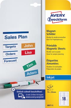 [J8871-5] magneetet 78x28mm wt ds90