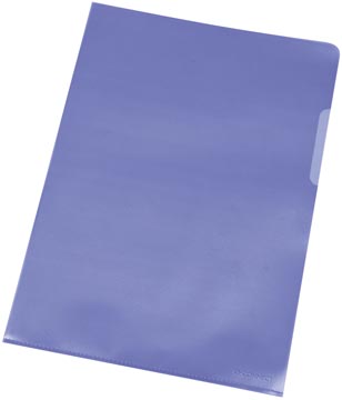 [KF01643] Q-CONNECT L-map, blauw, 120 micron, pak van 10 stuks