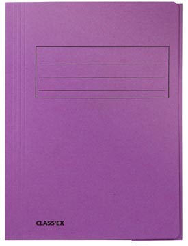 [30218] kaft 3 klep lila a4 250gr