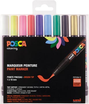 [PCF3501] posca marker pcf350 ass 10x
