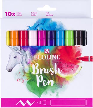[1509813] ecoline brush pen 10x helder