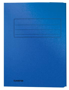 [30202] kaft 3 klep blauw a4 250gr