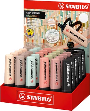 [703022] stabilo boss natur col ass 30x