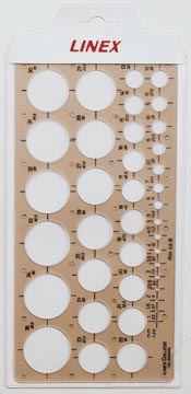 [413077] cirkelsjabloon 1-35mm 35 cirk