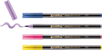 [4134043] glitter brushpen e1340 ass x4
