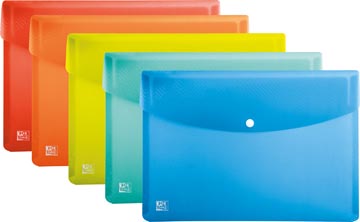 [4147022] Oxford Urban documentenmap met drukknopsluiting , formaat A4, uit PP, geassorteerde kleuren