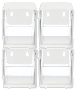 [42113CR] sorteer kantelbakje wit 4x