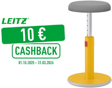 [6518019] leitz cosy zit-sta kruk geel