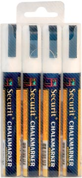 [6491183] securit krijtmarker med wit 4x