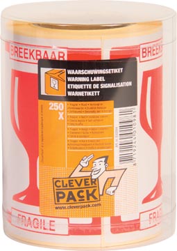 [53384] cleverpk etiket breekbaar p250