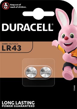 [LR43LB] DURACELL KNOOPCEL LR43 BLS2