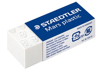 [52653] Staedtler gum Mars Plastic, mini, wit