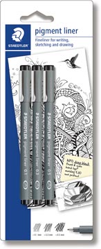 [9BK3D] blis 3x pigment liner zwart