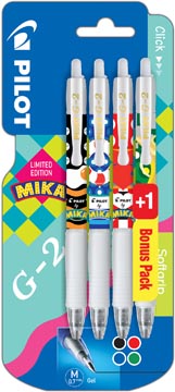 [0520962] pilot g2 mika blister 3+1 ass