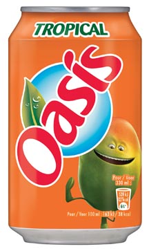 [052862] OASIS TROPICAL BLIK 33CL PK24