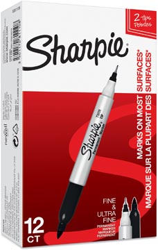 [S081110] sharpie perm marker twin zwart