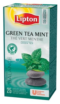 [087010] LIPTON GREEN TEA MUNT PK25