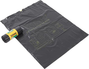 [1705467] Komo Vuilniszakken Met Trekbandsluiting, 43 Micron, 60 Liter, 1 Rol, 15 Zakken