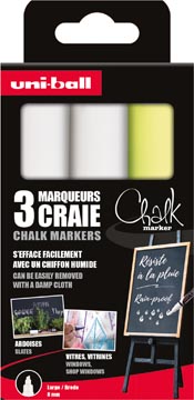 [PWE8K3M] uniball krijtmarker 8 ass 3x