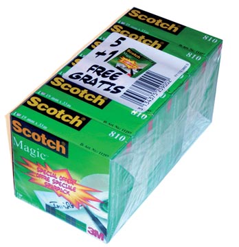 [810P5] plakb scotch magic 5+1gratis