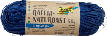 [9036] raffia 50gr marineblauw