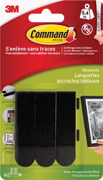 [17201BK] COMMAND FOTOLIJSTSTR M ZW BLS8