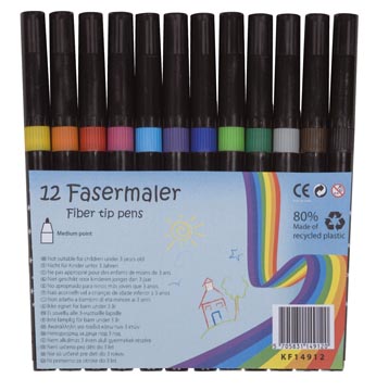 [KF14912] q-connect viltstift ass pk12