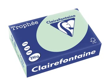 [2223PC] Clairefontaine Trophée Pastel, gekleurd papier, A4, 210 g, 250 vel, groen