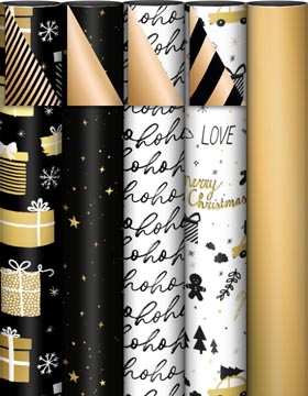 [015070] kp cadeaupap kerst 70cmx2m ass