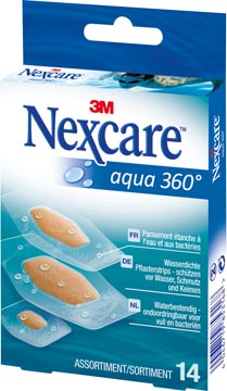 [N1214AS] 3m nexcare pleister aqua pk14