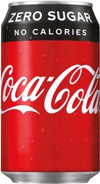 [52058] Coca-Cola Zero frisdrank, fat blik van 33 cl, pak van 24 stuks