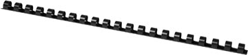 [KF24020] Q-Connect Bindrug 10Mm 21 Rings 100 Stuks Zwart