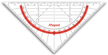 [028600] BUIGZAME GEODRIEHOEK 16CM GEOFLEX