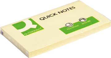 [KF10503] quick notes 100v 76x127 geel
