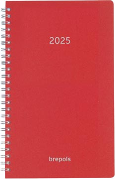 [AG49174] Brepols Agenda Breform Polyprop 6-Talig, Rood, 2026