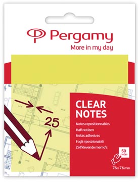 [900910] pergamy notes 76x76 50v gl