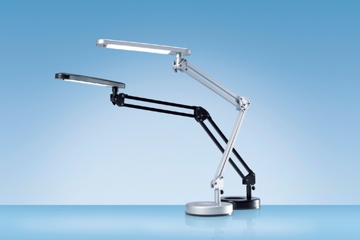 [5010641] Bureaulamp Hansa led 4 stars zilvergrijs