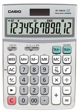 [DF120EC] Bureau Rekenmachine Casio Euro Df120 Eco