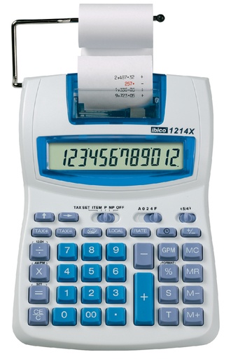 [IB410031] Rekenmachine + rol Ibico 1214X
